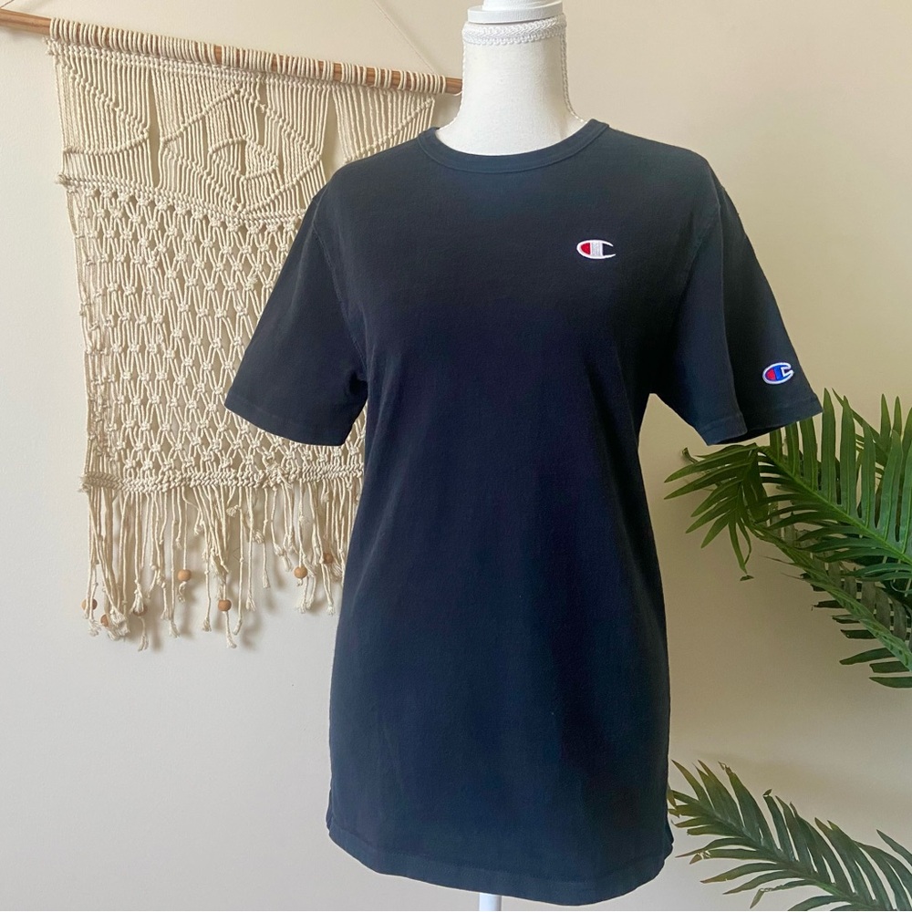 Vintage Champion Black Tee